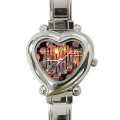 Music Notes Sound Musical Audio Heart Italian Charm Watch by Mariart