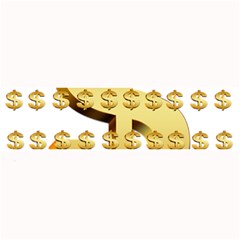 Dollar Money Gold Finance Sign Large Bar Mats by Mariart