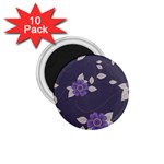 Purple flowers 1.75  Magnets (10 pack) 