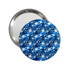 Star Hexagon Blue Deep Blue Light 2 25  Handbag Mirrors by Pakrebo
