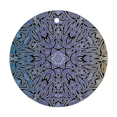 Tile Design Art Mosaic Pattern Ornament (round)