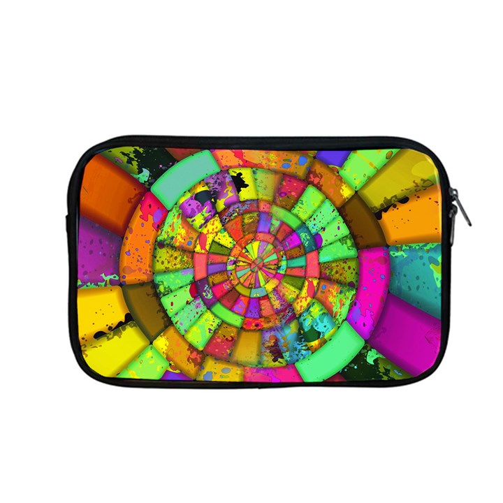 Color Abstract Rings Circle Center Apple MacBook Pro 13  Zipper Case