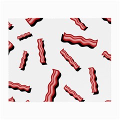 Funny Bacon Slices Pattern Infidel Red Meat Small Glasses Cloth (2 Sides) by genx