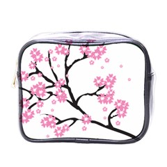 Blossoms Branch Cherry Floral Mini Toiletries Bag (one Side) by Pakrebo