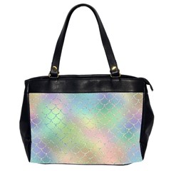 Pastel Mermaid Sparkles Oversize Office Handbag (2 Sides) by retrotoomoderndesigns