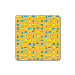 Lemons Ongoing Pattern Texture Square Magnet