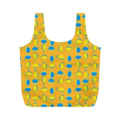 Lemons Ongoing Pattern Texture Full Print Recycle Bag (m)