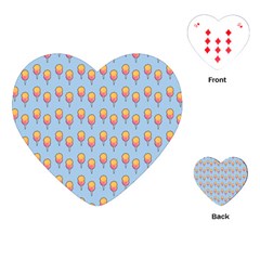Cotton Candy Pattern Blue Playing Cards (heart) by snowwhitegirl