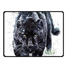 Panther Double Sided Fleece Blanket (small)  by kot737