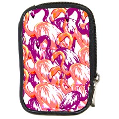 Flamingos Compact Camera Leather Case