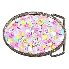 Candy Hearts (sweet Hearts-inspired) Belt Buckles by okhismakingart