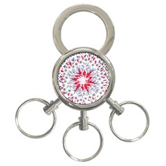 Flaming Sun Abstract 3-ring Key Chains by okhismakingart
