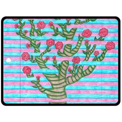 Notebook Flower Tree Fleece Blanket (large)  by okhismakingart