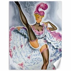 Bal Du Moulin Rouge French Cancan Canvas 18  X 24  by StarvingArtisan