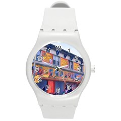 Coney Island Freak Show Round Plastic Sport Watch (m) by StarvingArtisan