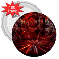 Glass Geometries  3  Buttons (100 Pack)  by okhismakingart