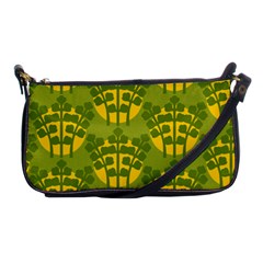 Texture Plant Herbs Green Shoulder Clutch Bag by Mariart