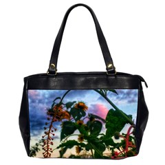 Sunflowers And Wild Weeds Oversize Office Handbag (2 Sides) by okhismakingart