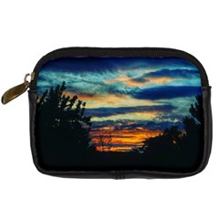 Blue Sunset Digital Camera Leather Case by okhismakingart