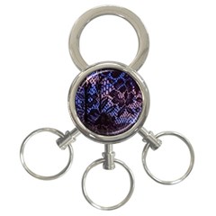 Sky And Curtains 3-ring Key Chains by okhismakingart