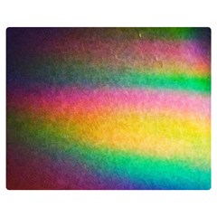 Rainbow Streaks Double Sided Flano Blanket (medium)  by okhismakingart