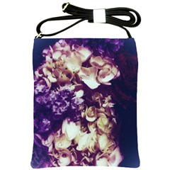 Soft Purple Hydrangeas Shoulder Sling Bag by okhismakingart