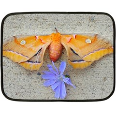 Moth And Chicory Double Sided Fleece Blanket (mini)  by okhismakingart