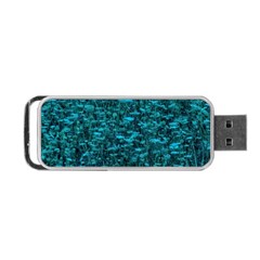 Blue-green Queen Annes Lace Hillside Portable Usb Flash (two Sides) by okhismakingart