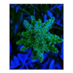 Blue And Green Sumac Bloom Shower Curtain 60  X 72  (medium)  by okhismakingart