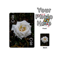 White Angular Rose Playing Cards 54 (mini) by okhismakingart