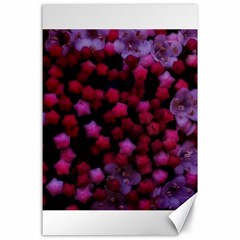 Floral Stars -purple Canvas 24  X 36  by okhismakingart