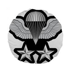 Iranian Army Parachutist 2nd Class Badge Standard 15  Premium Flano Round Cushions by abbeyz71