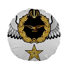 Iranian Army Aviation Pilot Third Class Wing Standard 15  Premium Flano Round Cushions by abbeyz71