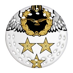 Iranian Army Aviation Pilot First Class Wing Round Filigree Ornament (two Sides) by abbeyz71