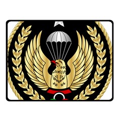 Iranian Army Freefall Parachutist Master 3rd Class Badge Double Sided Fleece Blanket (small)  by abbeyz71