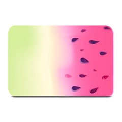 Watermelon Pastel Gradient Pink Watermelon Pastel Gradient Plate Mats by genx