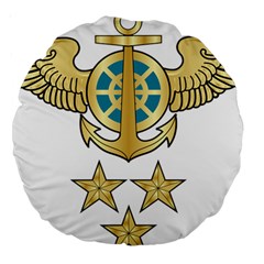 Iranian Navy Aviation Pilot Badge 1st Class Large 18  Premium Round Cushions by abbeyz71
