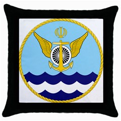 Official Insignia Of Iranian Navy Aviation Throw Pillow Case (black) by abbeyz71