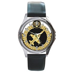 Iranian Air Force F-5 Fighter Pilot Wing Round Metal Watch by abbeyz71