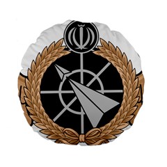 Iran Air Defense Force Badge - Bronze Standard 15  Premium Flano Round Cushions by abbeyz71