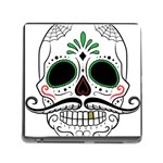 Day Of The Dead Skull Sugar Skull Memory Card Reader (Square 5 Slot)