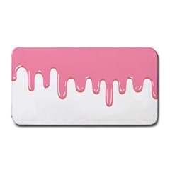 Ice Cream Pink Melting Background Bubble Gum Medium Bar Mat by genx