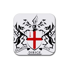 Coat Of Arms Of The City Of London Rubber Coaster (square)  by abbeyz71