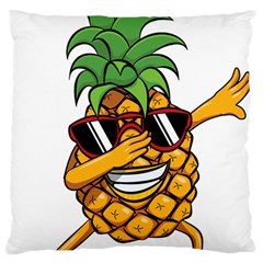 Dabbing Pineapple Sunglasses Shirt Aloha Hawaii Beach Gift Large Cushion Case (two Sides) by SilentSoulArts