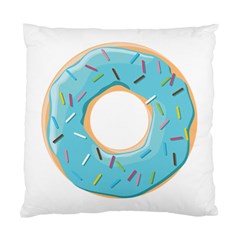 Pastel Blue Donut With Rainbow Candies Standard Cushion Case (one Side) by genx