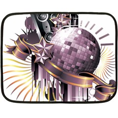 Nightclub Disco Ball Dj Dance Speaker Double Sided Fleece Blanket (mini)  by Sudhe