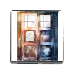 Tardis Doctor Who Transparent Memory Card Reader (square 5 Slot) by Sudhe