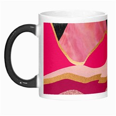 Pink And Black Abstract Mountain Landscape Morph Mugs