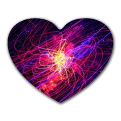 Abstract Cosmos Space Particle Heart Mousepads by Pakrebo