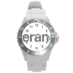 Theranos Logo Round Plastic Sport Watch (l) by milliahood